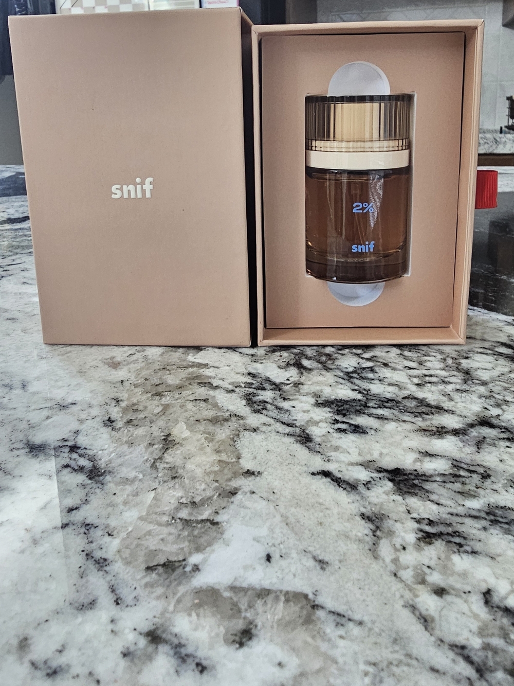 snif Fragrance Bottle in Nude-Peach Box